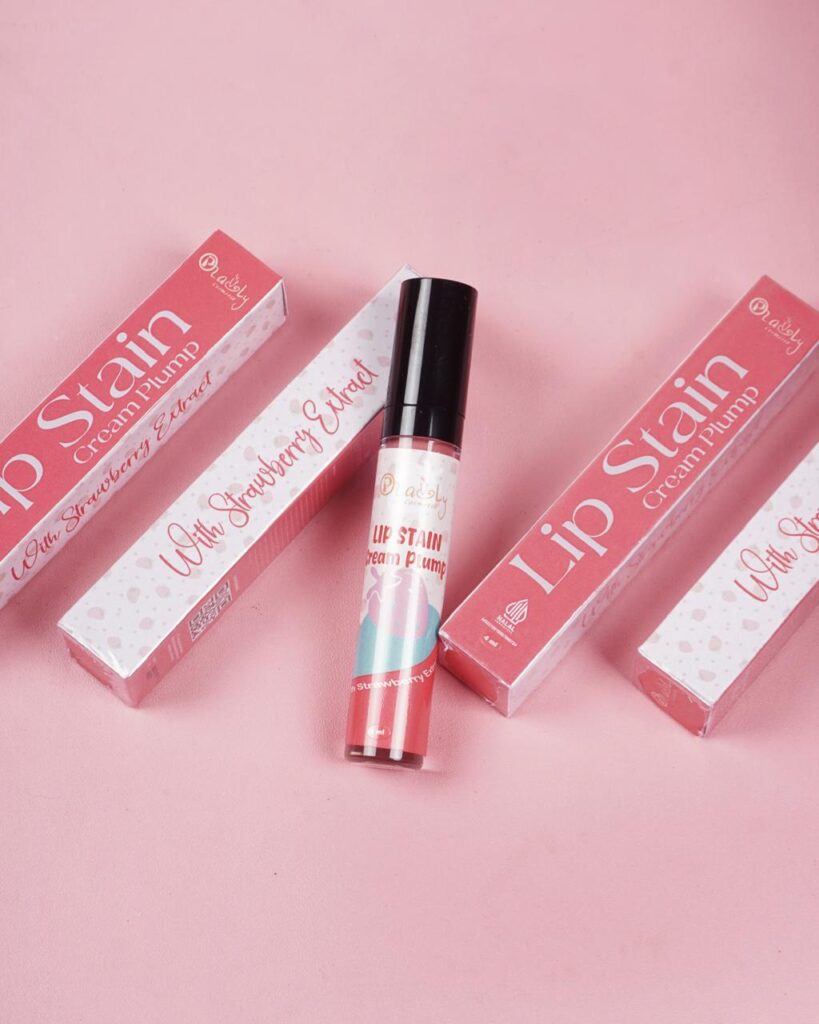 QAULY Lip Stain Cream Plump Strawberry Extract